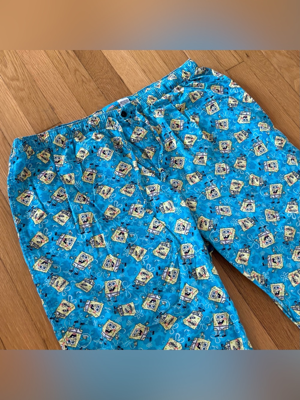 Vintage 2001 SpongeBob SquarePants AOP Lounge Pants Mens XL Y2K Nickelodeon